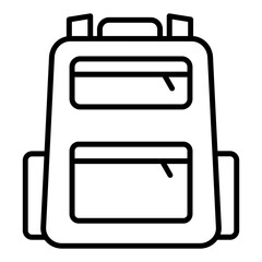 School Bag Icon Style