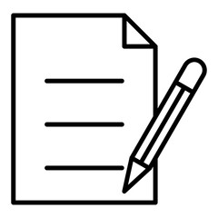 School Exam Icon Style