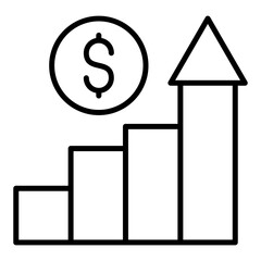 Growing Business Icon Style