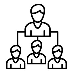 Obraz premium Leadership Icon Style