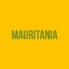 Mauritania Silhouette Pixelated pattern map illustration