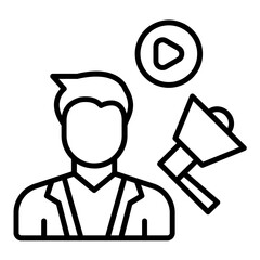 Influencer Male Icon Style