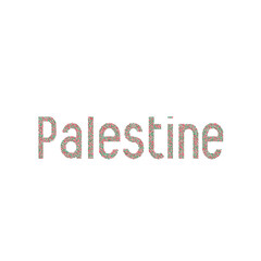 Palestine Silhouette Pixelated pattern map illustration