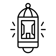 Desert Lantern Icon Style