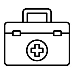Obraz premium Medical Kit Icon Style