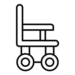 Automatic Wheelchair Icon Style