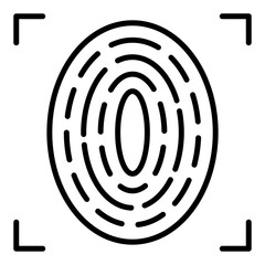 Fingerprint Scan Icon Style