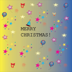 Christmas day celebration template 