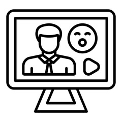 Reaction Video Icon Style