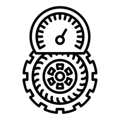 Tire Pressure Icon Style