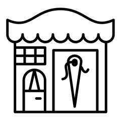 Tailor Shop Icon Style