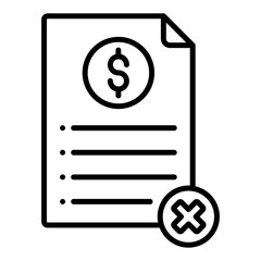 Business Fail Icon Style