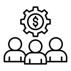 Business Team Icon Style