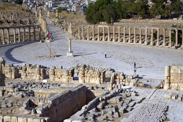 Gerasa ancient roman city in Jordan - 551133393