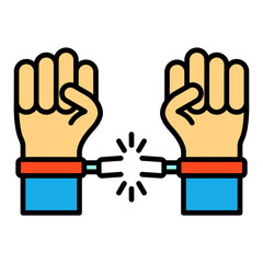 Freedom Filled Line Icon