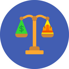 Payment Multicolor Circle Flat Icon