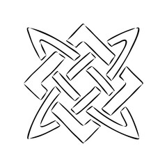 slavic amulet vector sketches, the sign of svarog