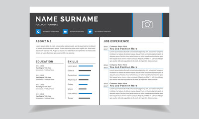  Resume Cv Templates Layout Design with Black and White Modern Jobs applications Resumes 