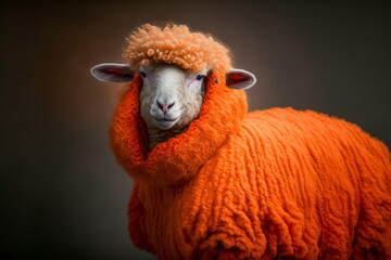 Fototapeta premium orange coat sheep