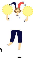 Football Supporter For Tournament