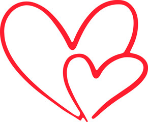 Two Hearts Love Decorative