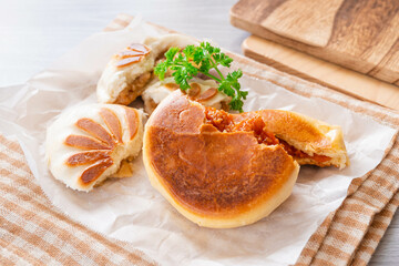 中華まんホットサンド