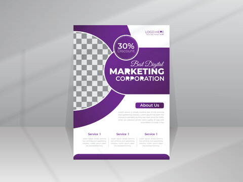 Colorful A4 size Abstract Business Flyer, Brochure design, Cover modern layout, Annual report, Proposal, Poster Template for Multipurpose