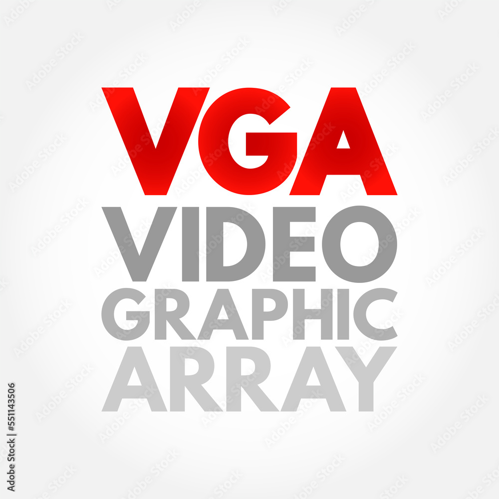 Poster vga video graphic array - video display controller and accompanying de facto graphics standard, acro
