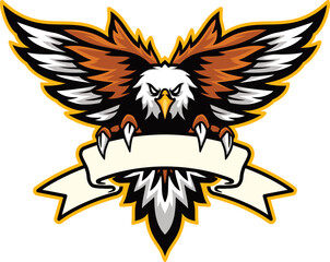 eagle with wings vector emblem logo designs