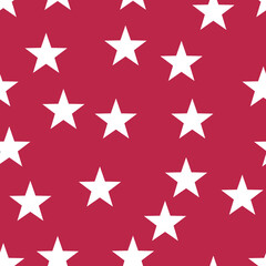 Stars seamless pattern viva magenta