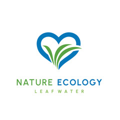 Water drop and leaf, Eco nature, spa, aquascape Logotype. Environment, natural liquid. Colorful Vector flat icon logo for business company. Corporate identity design element.