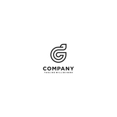 g letter logo design template