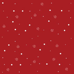 snow new year pattern background red and white illustration