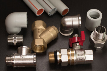 Stop valves for water filters fittings taps
