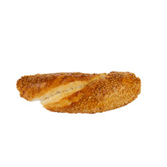 Turkish traditional sesame bagel white