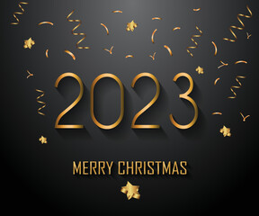 2023 Merry Christmas background.