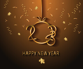 2023 Happy New Year background.