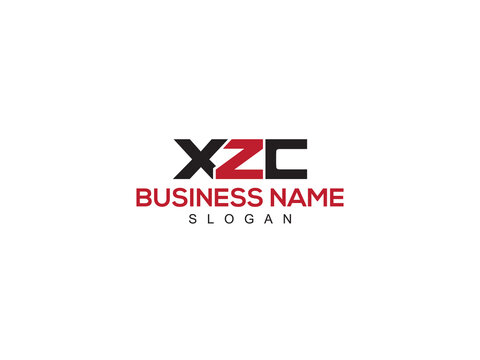 Three Capital Letter XZC xz Logo Image Vector