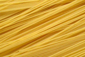 Raw uncooked spaghetti pasta background