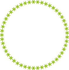 Green circle frame png
