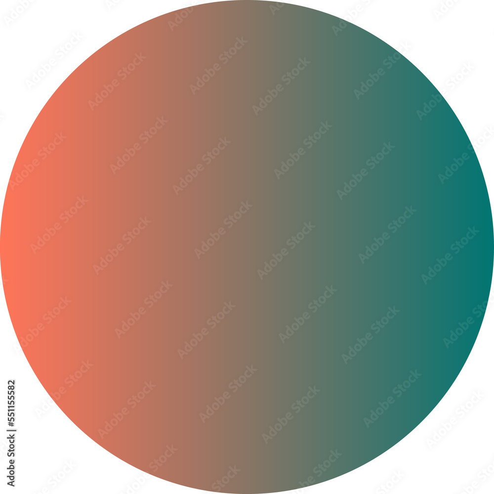 Sticker red and green gradient circle round geometric shape element icon sign symbol isolated overlay transp