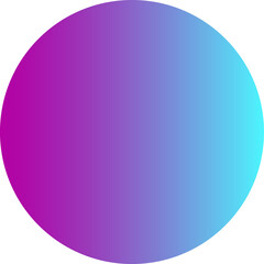 Purple violet blue gradient circle round geometric shape element icon sign symbol isolated overlay transparent png