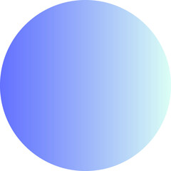 Blue violet gradient circle round geometric shape element icon sign symbol isolated overlay transparent png