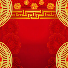 Chinese new year background, with copy space