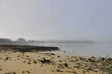 Brume sur la côte bretonne