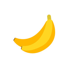 banana,flat design icon vector illustration