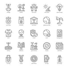 Mother Earth Day icon pack for your website design, logo, app, and user interface. Mother Earth Day icon outline design. Vector graphics illustration and editable stroke.