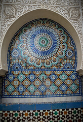 Fresco of the Great Mosque of Paris in France