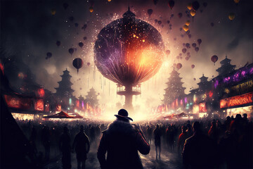 new year christmas celebrations festival