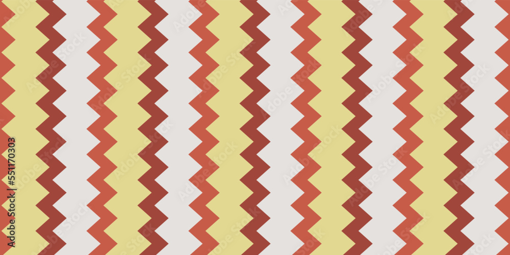 Poster toothed vector pattern for interior design and stylish print. serrated strips for interior.